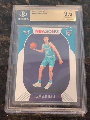 2020-21 Lamelo Ball NBA Hoops BGS 9.5!