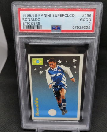 1995 Panini Supercalcio Stickers #196 Ronaldo Rookie RC PSA 2