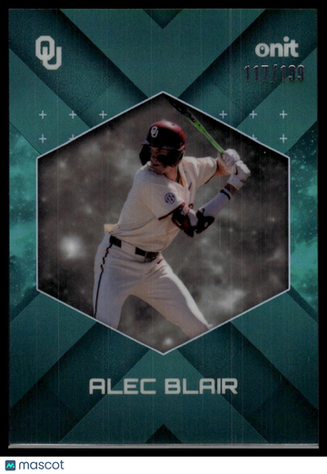 2026 ONIT Athlete Gravity Alec Blair #68 Teal SN