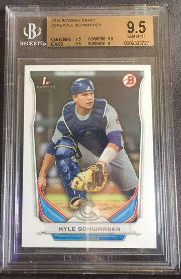 2014 Bowman draft Kyle schwarber bgs 9.5