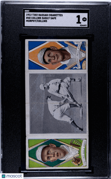 1912 T202 Hassan Cigarettes Collins Easily Safe #40 Murphy Collins SGC 1