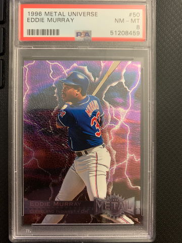 1996 Metal Universe Eddie Murray PSA 8