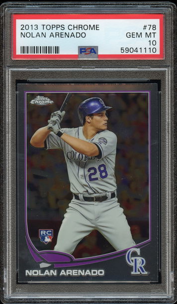 2013 Topps Chrome Nolan Arenado #78 PSA 10