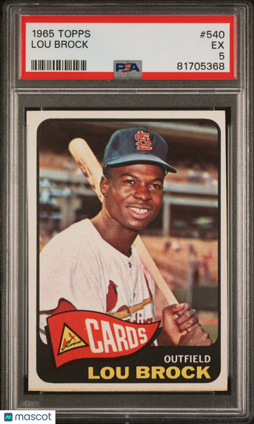 1965 Topps Lou Brock #540 PSA 5