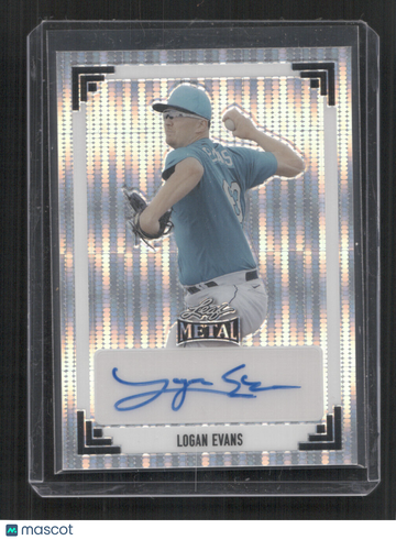 2024 Leaf Metal Logan Evans #91A-LE1 AU,SN,SSP,/8