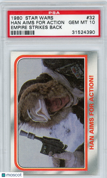 1980 Star Wars Empire Strikes Back Han Aims For Action! #32 PSA 10