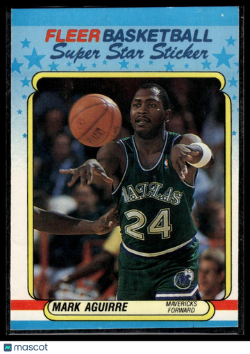 1988-89 Fleer Mark Aguirre #1 Stickers