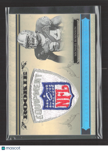 2006 Playoff National Treasures Michael Robinson #134 Authentic Game-Worn Equipment Logo