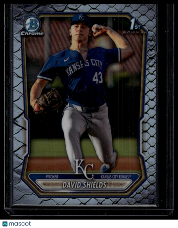 2026 Bowman David Shields #BCP-11 Chrome Prospects Reptilian Refractor