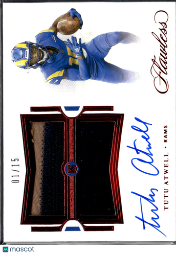 2022 Panini Flawless Tutu Atwell #RDPA-TAT /15 Patch