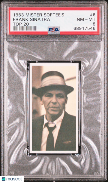 1963 Mister Softee'S Top 20 Frank Sinatra #6 Top 20 PSA 8