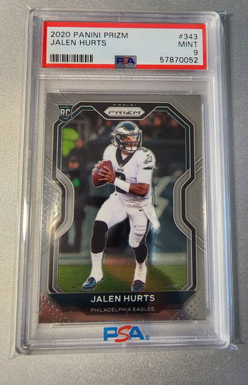 2020 Panini Prizm Rookie RC Jalen Hurts PSA 9