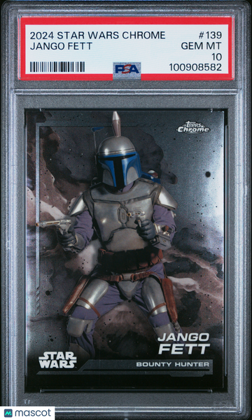 2024 Topps Chrome Star Wars Jango Fett #139 PSA 10