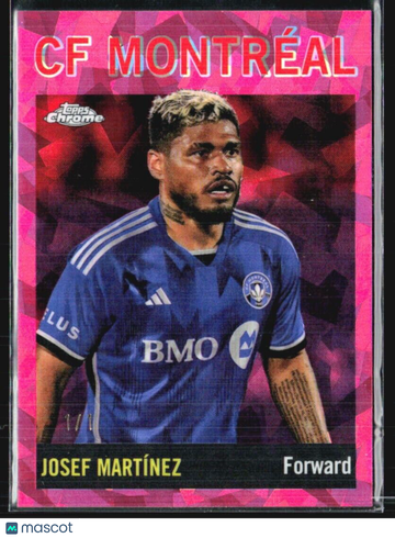 2024 Topps MLS Chrome Sapphire Josef Martinez Padparadscha 1/1