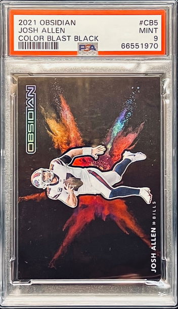 Josh Allen 2021 Obsidian Colorblast PSA9