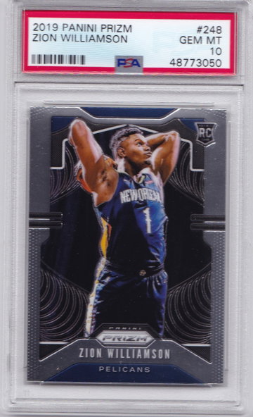 Zion Williamson 2019 Prizm PSA 10 