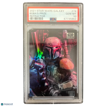 2021 Topps Chrome Star Wars Galaxy Boba's Prize #74 PSA 10