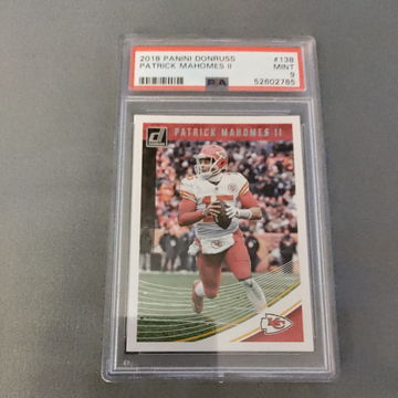 2018 donruss Patrick mahomes ll PSA 9 