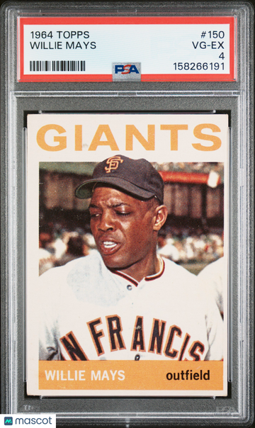 1964 Topps Willie Mays #150 PSA 4