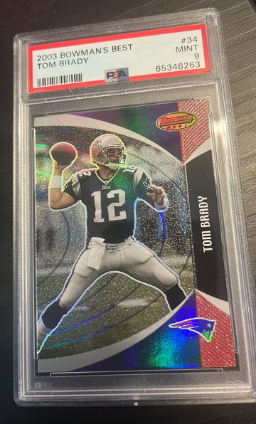 2003 Bowmans Best Tom Brady PSA 9