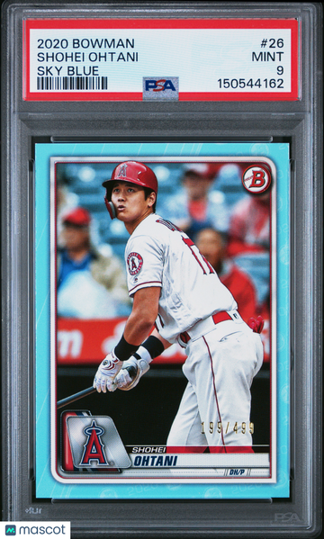 2020 Bowman Shohei Ohtani #26 Sky Blue /499 PSA 9