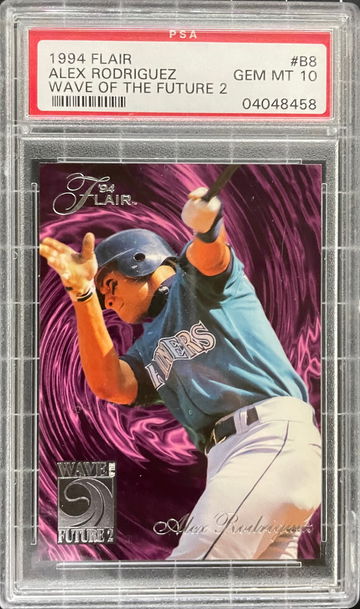 1994 Flair Wave of the Future 2 #B8 Alex Rodriguez PSA 10 Gem Mint MVP HOF Mariners Yankees
