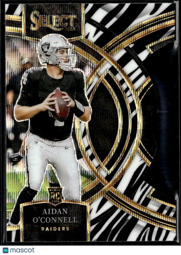 2024 Panini Select Prizm Aidan O'Connell #163 Zebra