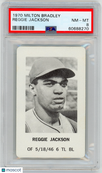 1970 Milton Bradley Reggie Jackson PSA 8
