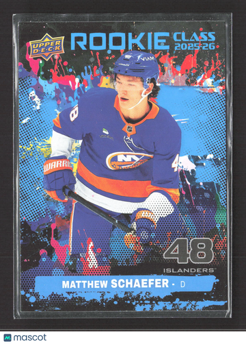 2025 Upper Deck Series 2 Rookie Class Matthew Schaefer #RC-21