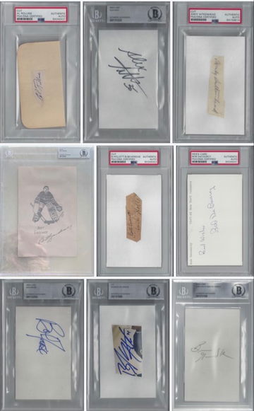 Huge lot Vintage to Present New York Rangers Goalie auto collection super rare