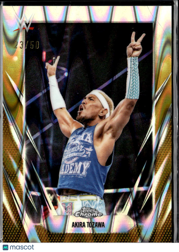 Akira Tozawa 2026 Topps Chrome WWE Gold RayWave /50 Alpha Academy