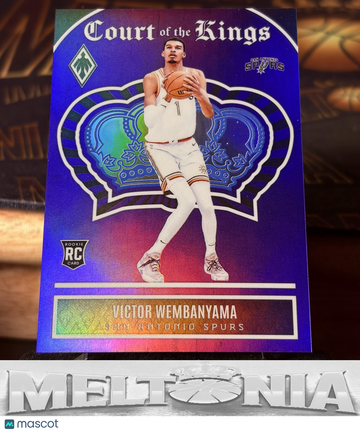 2023-24 Panini Phoenix Victor Wembanyama #23 Court of the Kings Purple SN RC
