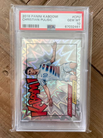 2018 Panini Select Christian Pulisic KABOOM PSA 10