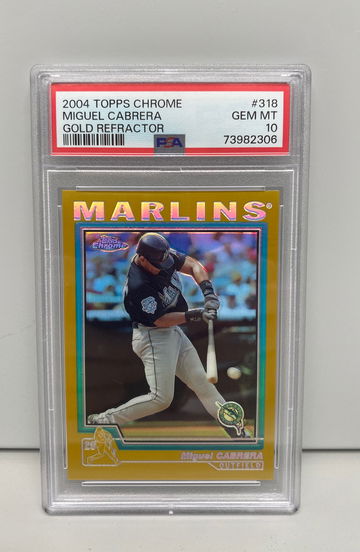 Miguel Cabrera - 2004 Topps Chrome - Gold Refractor #318