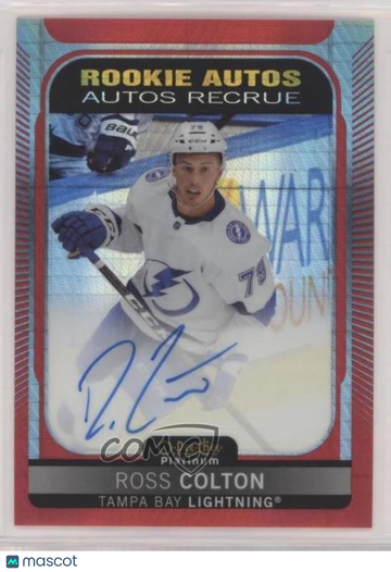 2021-22 O-Pee-Chee Platinum Ross Colton #R-RC Red Prism 4/60 Parallel/Variety Rookie Insert