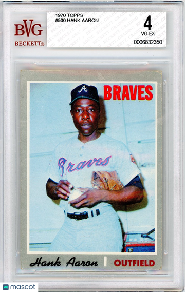 1970 Topps Hank Aaron #500 BVG 4