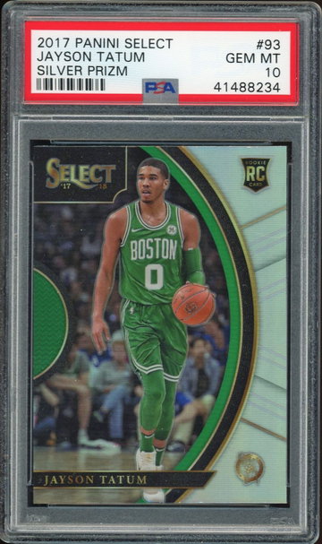 2017-18 Select Jayson Tatum Silver Prizm PSA 10 RC