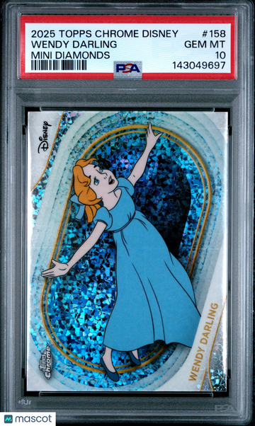 2025 Topps Chrome Disney Wendy Darling #158 PSA 10