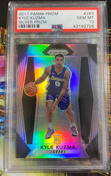 #283 2017 Kyle kuzma silver prizm 10 gem mt 
