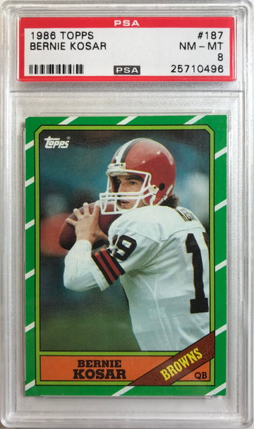 Bernie Kosar 1986 Topps #187 Rookie Card RC Cleveland Browns