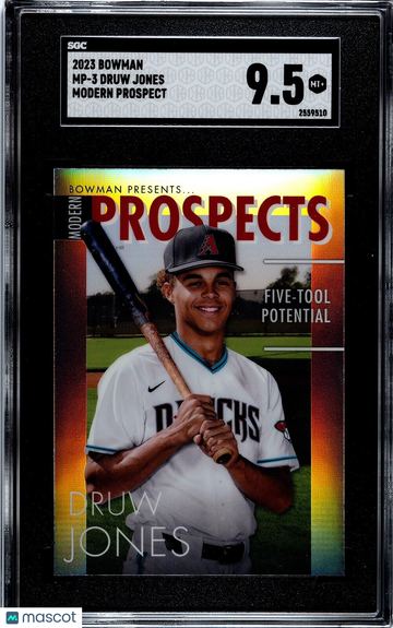 2023 Bowman Druw Jones #MP-3 Modern Pros. Rookie Insert SGC 9.5 Arizona Diamondbacks