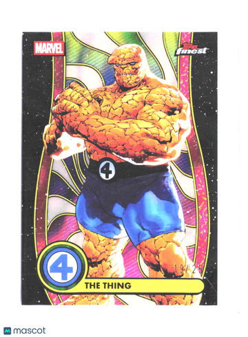 2026 Topps Finest Marvel The Thing Insert Parallel/Variety 19/25 Blacklight Common #BL-004