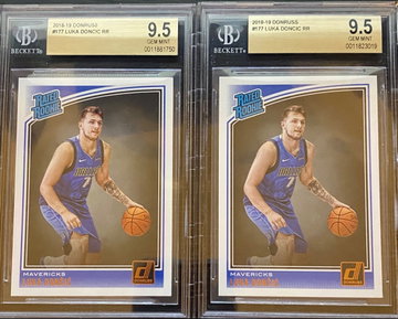 2X LOT 2018-19 LUKA DONCIC PANINI DONRUSS RC BGS 9.5 GEM MINT