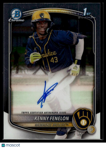 2025 Bowman Chrome Kenny Fenelon #CPA-KF Prospect Autographs AU