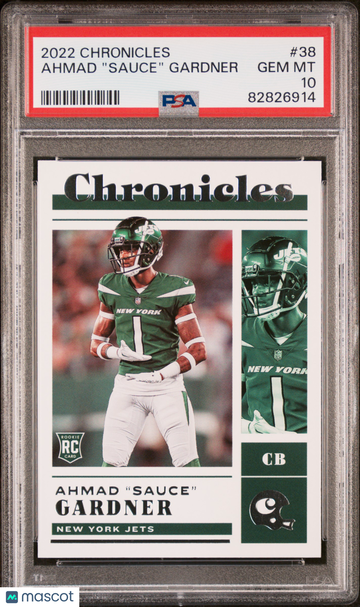 2022 Panini Chronicles Ahmad "sauce" Gardner #38 PSA 10