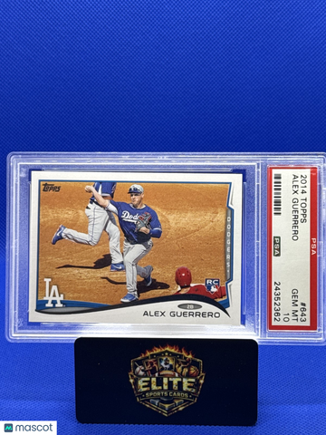 2014 Topps Alex Guerrero #643 RC PSA 10