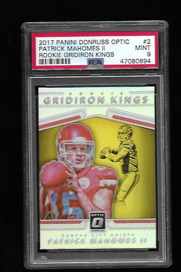 2017 Donruss Optic Patrick Mahomes Gridiron Kings