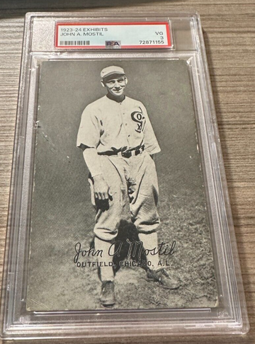 1923-1924 Exhibits Baseball JOHN A MOSTIL PSA 3 VG