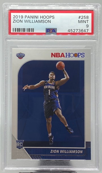 2019-20 Panini Hoops Zion Williamson #258 PSA 9 
