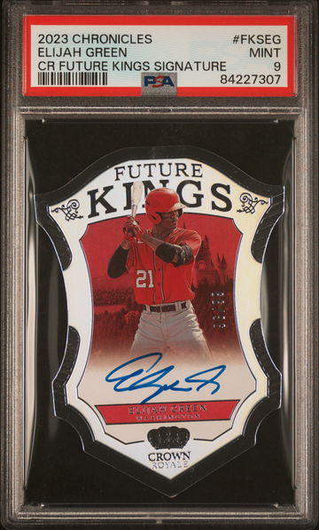 2023 Panini Chronicles Future Kings Elijah Green #FKS-EG Auto PSA 9